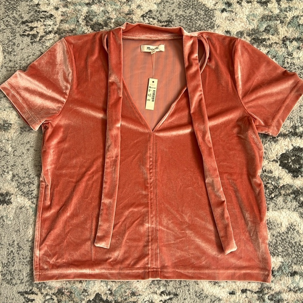 Madewell velour top
